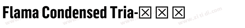 Flama Condensed Tria字体转换 Flama Condensed Tria字体转换